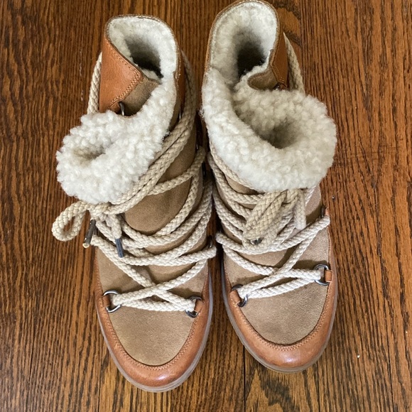 Isabel Marant nowles shearling boots - Picture 3 of 7